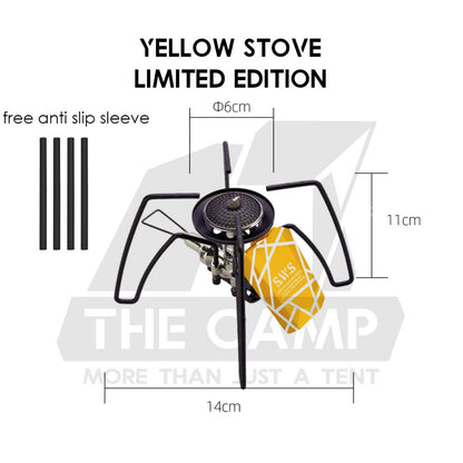 Wellhike SWS Spider Stove with Accessories Black Titanium Windshield Valve Turning Knob Regular Assist Bag Plate Rack