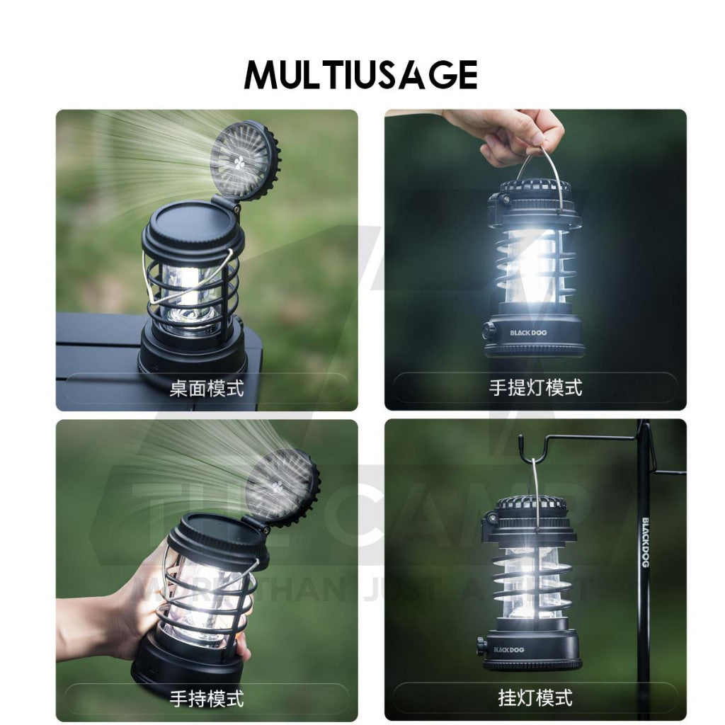 Blackdog ZM039 Light with Fan 2 in 1 Outdoor Camping Lamp Lantern Tripod Lampu CBD2550ZM039