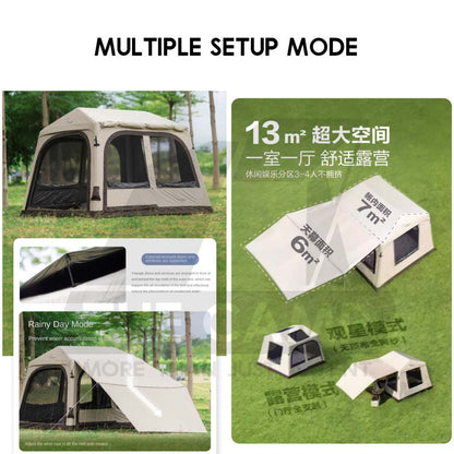 Vidalido Wish House Air Tent with Optional TPU Side Door Combine with Star Island PU2000mm Khemah Angin
