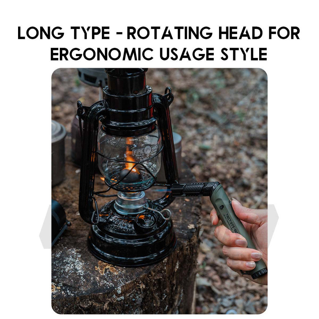 Shinetrip Torch Lighter Rotatating Head Jet Flame Gun Outdoor Camping Butane Gas Burner Portable Pemetik Api A566 A570