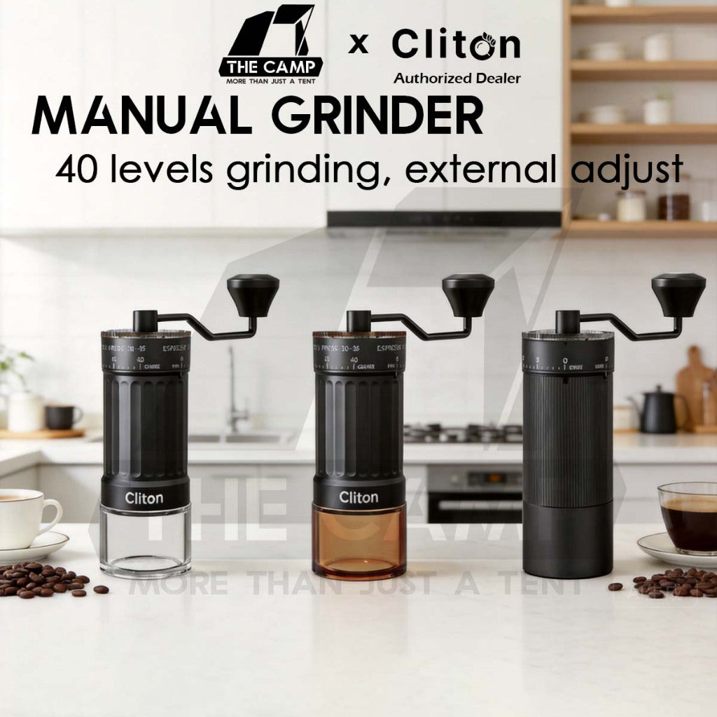 Cliton Manual Grinder Ceramic / 420 Stainless Steel Burr Coffee Machine Maker Outdoor KMDJ-LSP-6-L HC HS-A