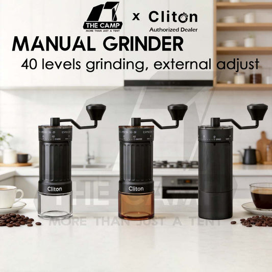 Cliton Manual Grinder Ceramic / 420 Stainless Steel Burr Coffee Machine Maker Outdoor KMDJ-LSP-6-L HC HS-A