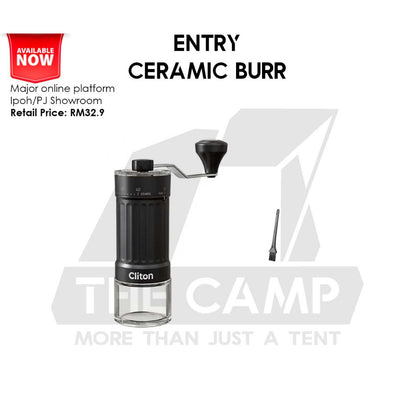 Cliton Manual Grinder Ceramic / 420 Stainless Steel Burr Coffee Machine Maker Outdoor KMDJ-LSP-6-L HC HS-A