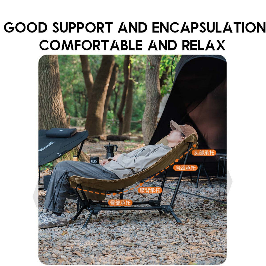Shinetrip Leisure Chair Foldable Recliner Lounge Compact Storage Outdoor Camping Kerusi Healing A564