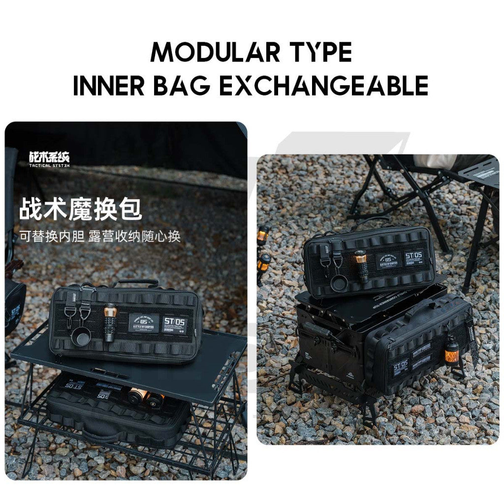 Shinetrip Modular Storage Bag Mesh Inner Compartment Equipment Coffee Light Lamp Tool Beg Outdoor Camping A534