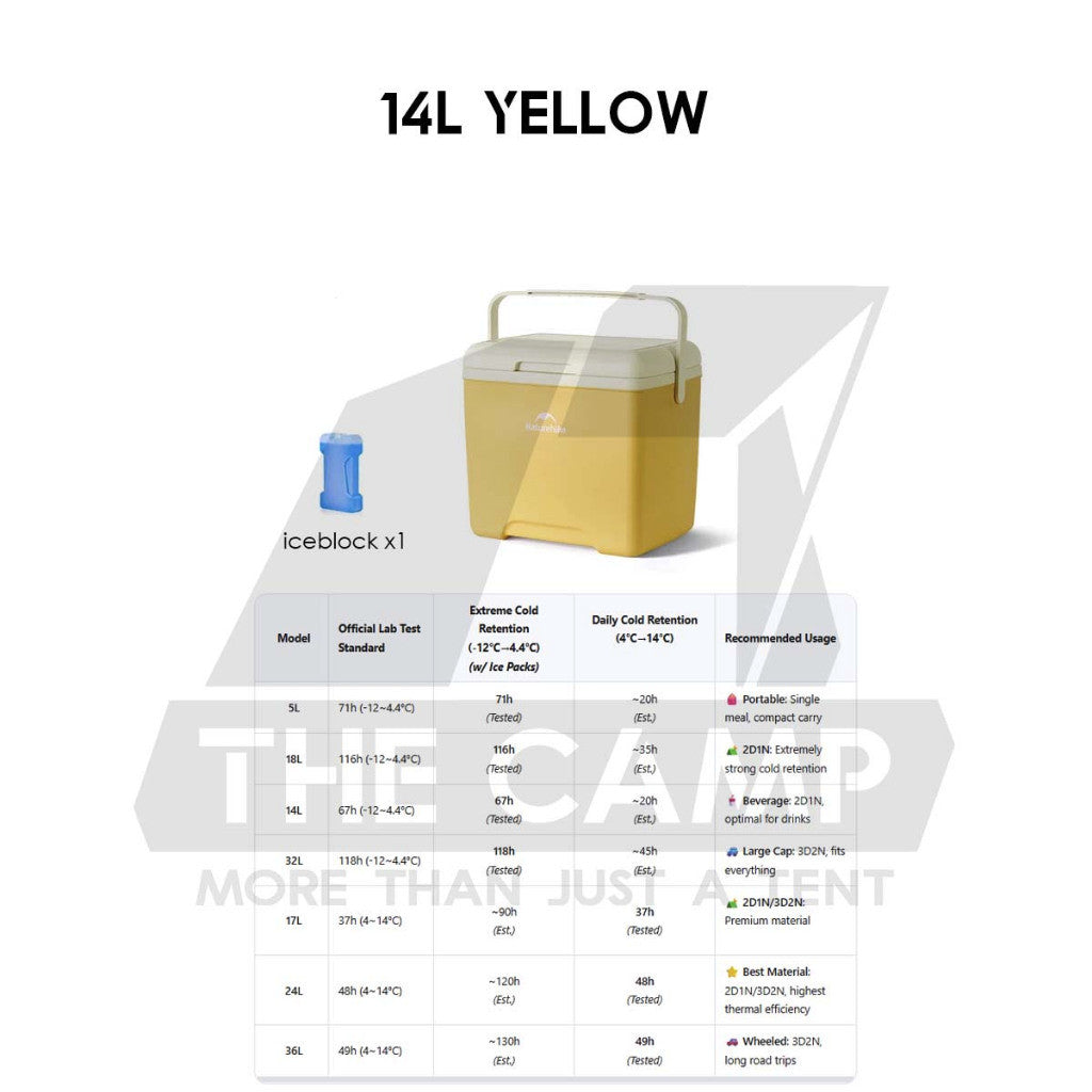 Naturehike JY PU Cooler Ice Box Pro 5L 14L18L 32L 17L 24L 36L Wheel Camping Outdoor Refrigerator Freezer CNK2450CF012