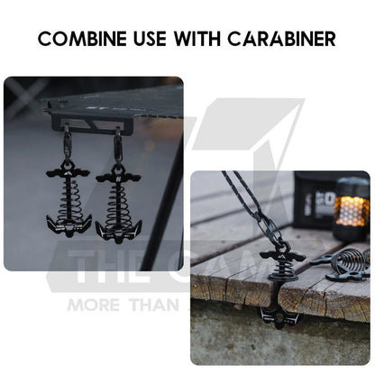 Shinetrip Deck Peg Fishbone Fish Bone Aluminium Carabiner Tarp Flysheet Pole Tent Khemah A572