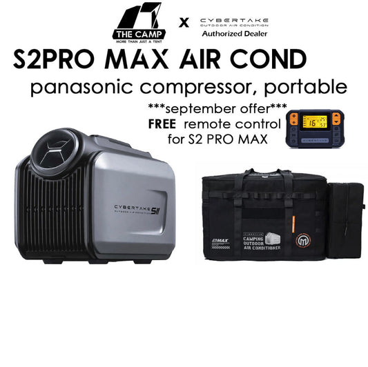 Cybertake S2 PRO / MAX Dawning Fire Black Portable Air Conditioner Tactical Style 240V Outdoor Camping Air Cond S1