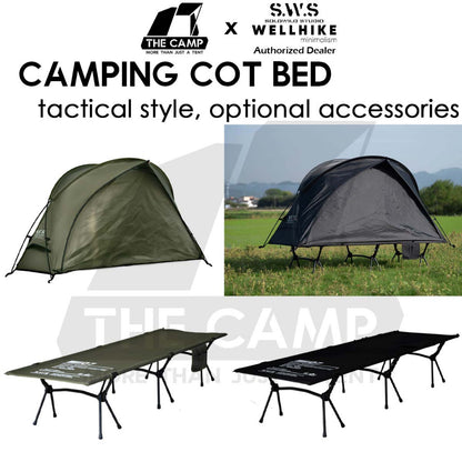 Wellhike SWS Camping Cot Bed Adjustable Height Tactical Stype Foldable Sleeping Mat Outdoor Mattress