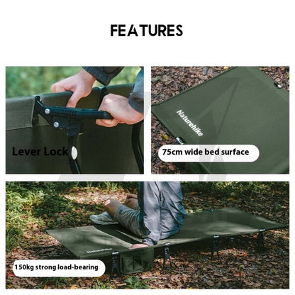 Naturehike XJC08 Cot Bed 75cm Wide Large Surface Outdoor Camping Sleeping Mat Bed Mattress Tilam Katil CNK2550WS020