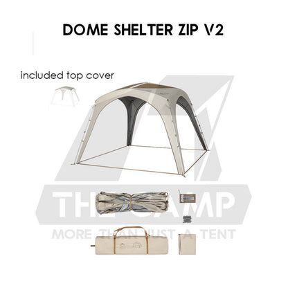 Naturehike Auto Dome Shelter V1 V2 Camping Tarp Inner Tent Extension Flysheet Door Mesh TPU Cloth CNK230WS014