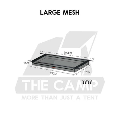 Shinetrip Outdoor Triangle Hanging Rack Aluminum Mesh Camping Hanger Tripod Shelf Stand Tableware Organizer