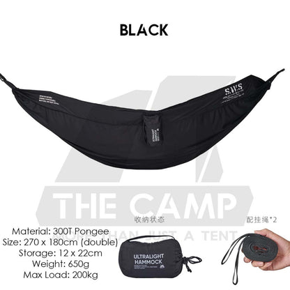 Wellhike SWS Hammock Double Ultralight Portable Hanging Outdoor Camping Bed Buaian Gantung