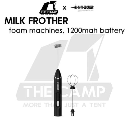 MHW-3BOMBER Powerful Milk Frother Coffee Foam Machine Built in Battery 1200mah Rechargeable Egg Beater Portable Mixer