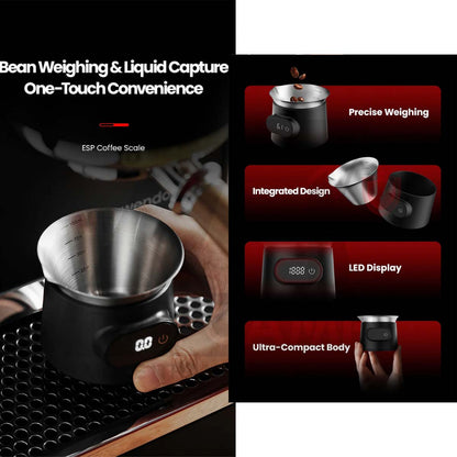 MHW-3BOMBER Coffee Scale Cube 3.0 Micro Mini ESP MVE ABS Precision Digital Timer Expresso Pour Over & Brewing