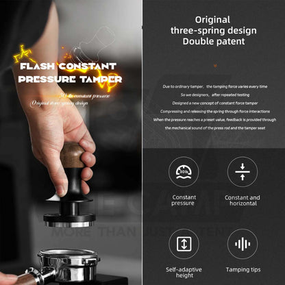 MHW-3BOMBER Flash Constant Pressure Coffee Tamper 2.0 30 Pound 58mm Spring Espresso T6101