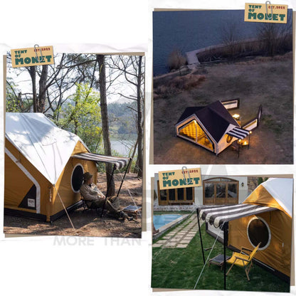 CC Monet 8.6 Inflatable Air Tent Retro Vintage Style Whimsical Outdoor Camping Pump Khemah Angin