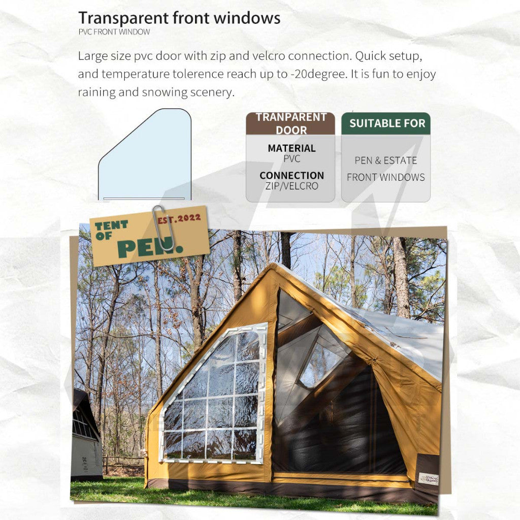 CC Estate 14.6 Inflatable Air Tent Accessories Retro Vintage Style Whimsical Outdoor Camping Pump Khemah Angin