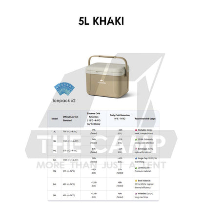 Naturehike JY PU Cooler Ice Box Pro 5L 14L18L 32L 17L 24L 36L Wheel Camping Outdoor Refrigerator Freezer CNK2450CF012