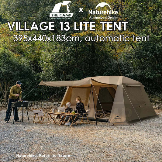 Naturehike Village 13 Lite Auto Tent Automatic Ultimate Flagship Ti Black TiBlack PRO Outdoor Camping CNK2550WS042