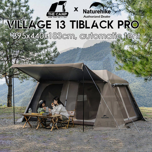 Naturehike Village 13 TiBlack PRO Auto Tent Automatic Ultimate Ti Black TiBlack PRO Outdoor Camping CNH22ZP004