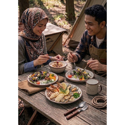 Naturehike Enamel Tableware Bowl Plate Cup Mug Outdoor Camping Cookware Limited Edition NH20SJ030