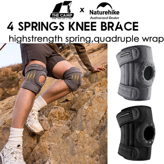 Naturehike 4 Spring Knee Support Brace Patella Band EVA Pad Protection Running Hiking Gym Weightlifting CNK2650DS010