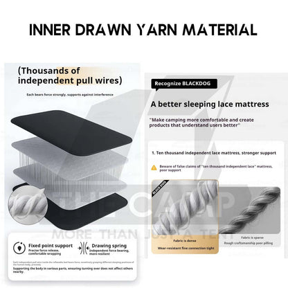 Blackdog Drawn Yarn Air Bed 20cm Mattress with Pump Sleeping Mat Pad Inflatable CBD2550WS035 CBD2550WS036