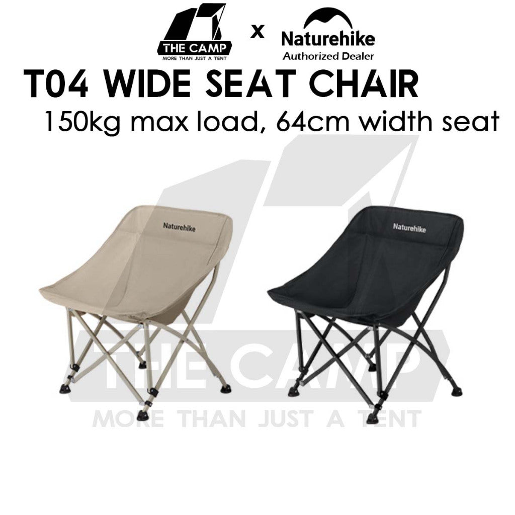 Naturehike T04 Camping Moon Chair Widen Seat Foldable Folding Quick Open Outdoor All Terrian Kerusi Healing CNK2550JJ022