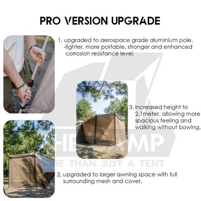 Naturehike Village 13 Auto Tent Automatic Ultimate Flagship Ti Black TiBlack PRO Version Outdoor Camping CNH22ZP004