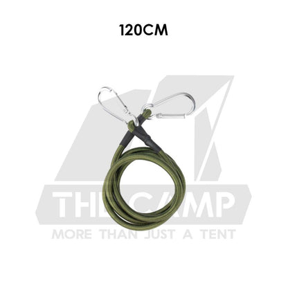 Elastic Spring Cord with Carabiner 8mm Thick Heavy Duty Outdoor Camping Trolley Wagon Bungee Hook Tali Ikat Barang