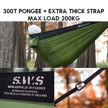 Wellhike SWS Hammock Double Ultralight Portable Hanging Outdoor Camping Bed Buaian Gantung