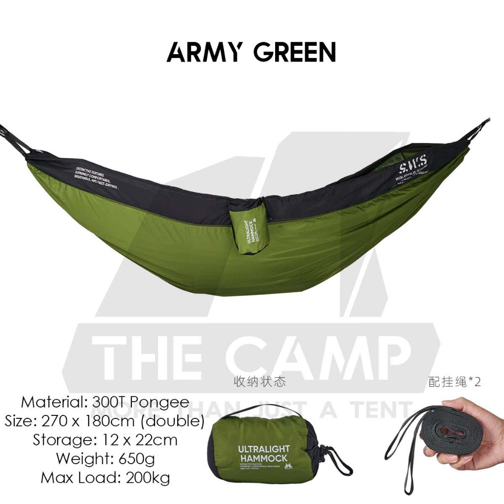 Wellhike SWS Hammock Double Ultralight Portable Hanging Outdoor Camping Bed Buaian Gantung