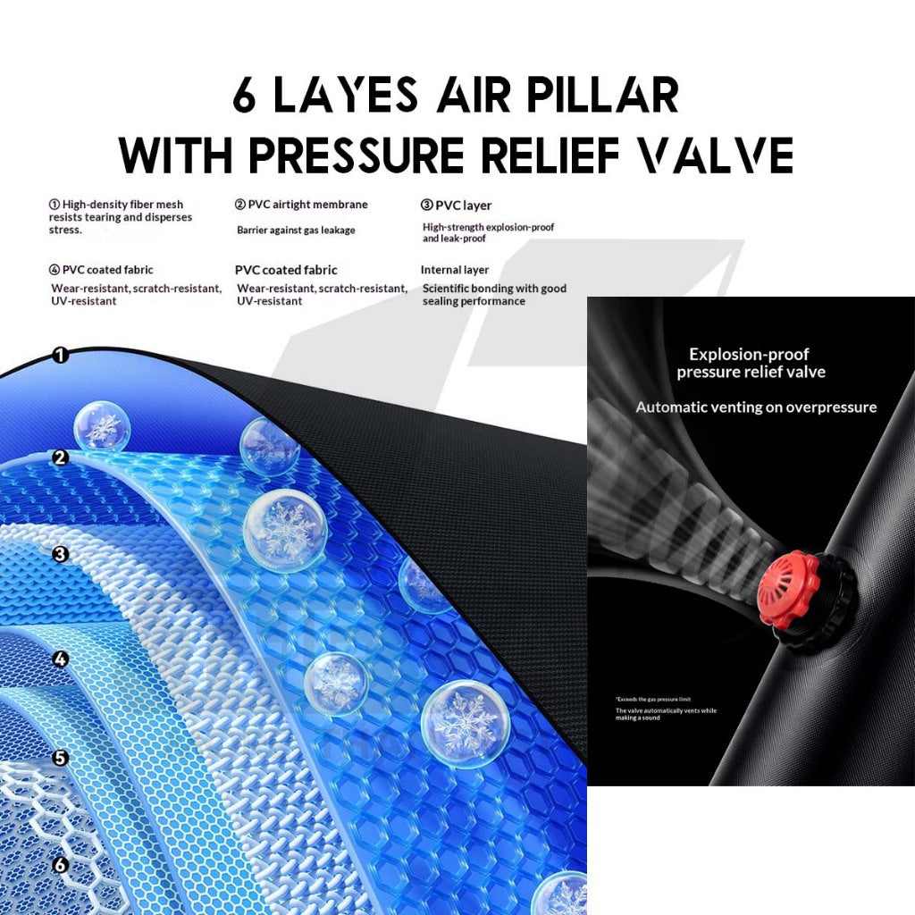Blackdog Mountain Haven Air Pro Air Tent PU3000mm Inflatable Outdoor Camping Khemah Angin CBD2550WS066