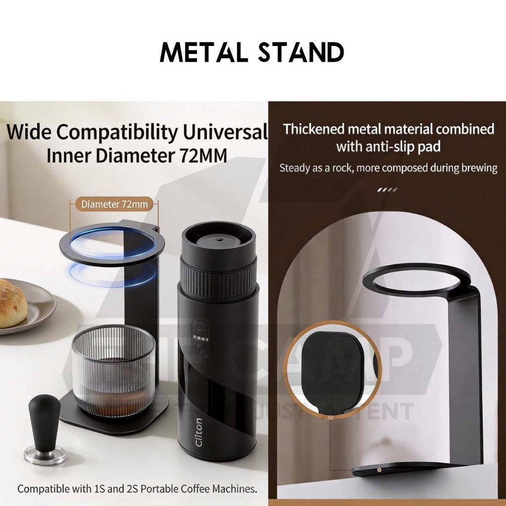 Cliton Coffee Accessories Dosing Ring Tamper Constant Pressure Tamper Coffee Stand