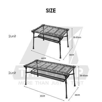 Shinetrip Lightweight IGT Table Adjustable Height 2 unit / 3 unit Compact Storage Outdoor Camping Meja A573