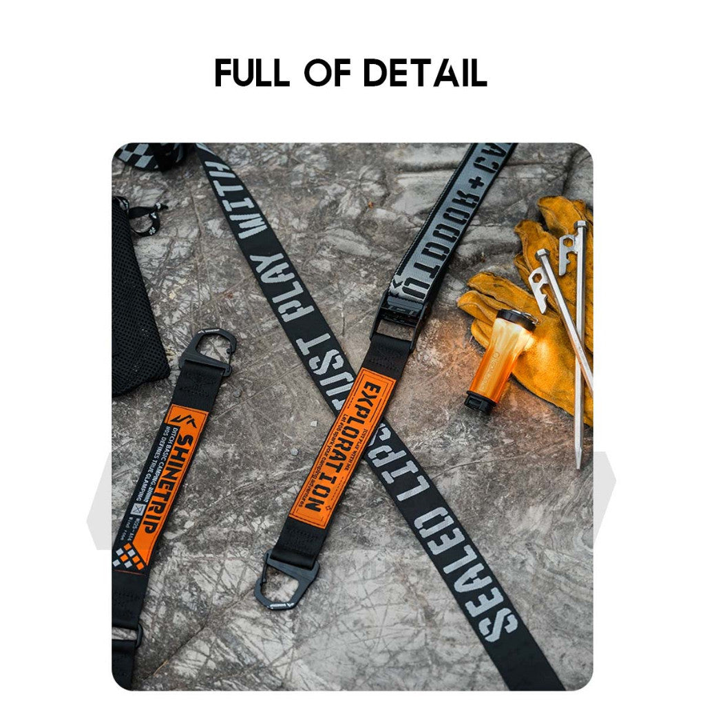 Shinetrip Tactical Rope Strap for Flysheet Tent Aluminium Pulley Quick Release Buckle Camping Guyline Tarp A576