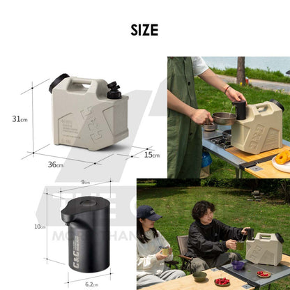 CC 10L Water Tank Bucket with Optional Water Dispenser Pump Outdoor Camping Accessories Picnic Hiking Fishing