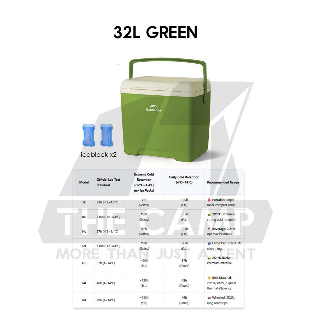 Naturehike JY PU Cooler Ice Box Pro 5L 14L18L 32L 17L 24L 36L Wheel Camping Outdoor Refrigerator Freezer CNK2450CF012