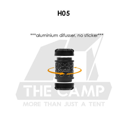 Shinetrip 19 Tornado Light Rotating Lamp Outdoor Camping Tactical Style Free Sticker Tripod Magnet Hanging Lanyard Strap