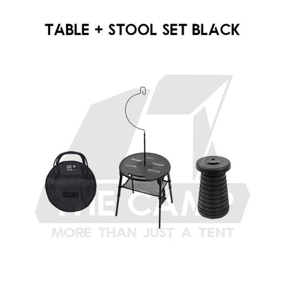 Shinetrip Round Table Portable Stool Chair Mini Tactical Outdoor Camping Adjustable Height Coffee Table Meja A553