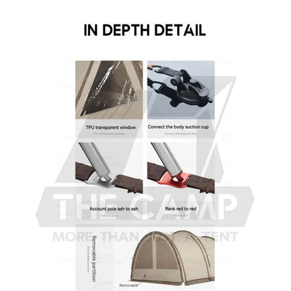 Naturehike Cloud Vessel Rear Car Tunnel Tent 2 in 1 Outdoor Camping Khemah Kereta CNH22ZP013