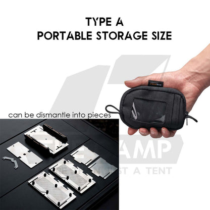 Wellhike SWS Mini Burner Firepit Incense Aroma Box Holder Firewood Fire Wood Rack