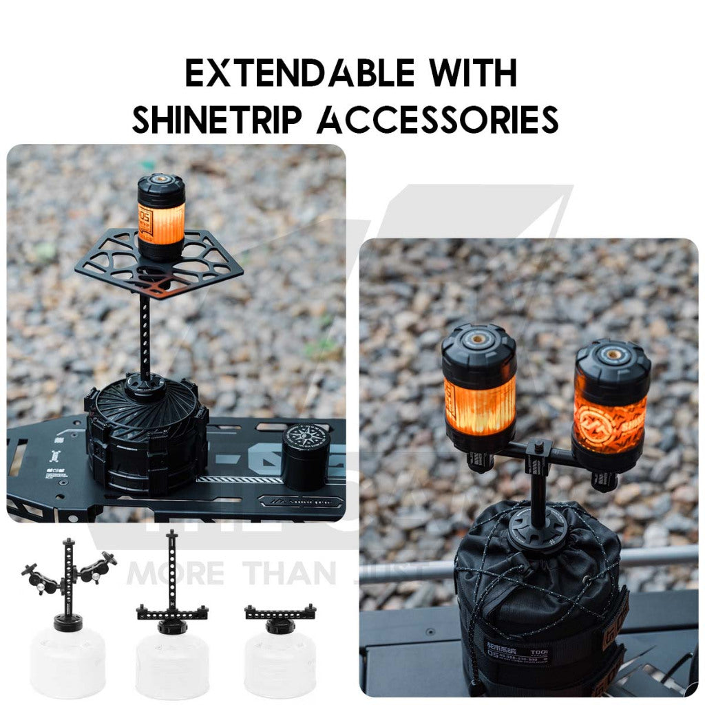 Shinetrip Gas Cap with Lamp Rod Pole Adaptor Outdoor Camping Butane Gas Cover Extension Holder A562