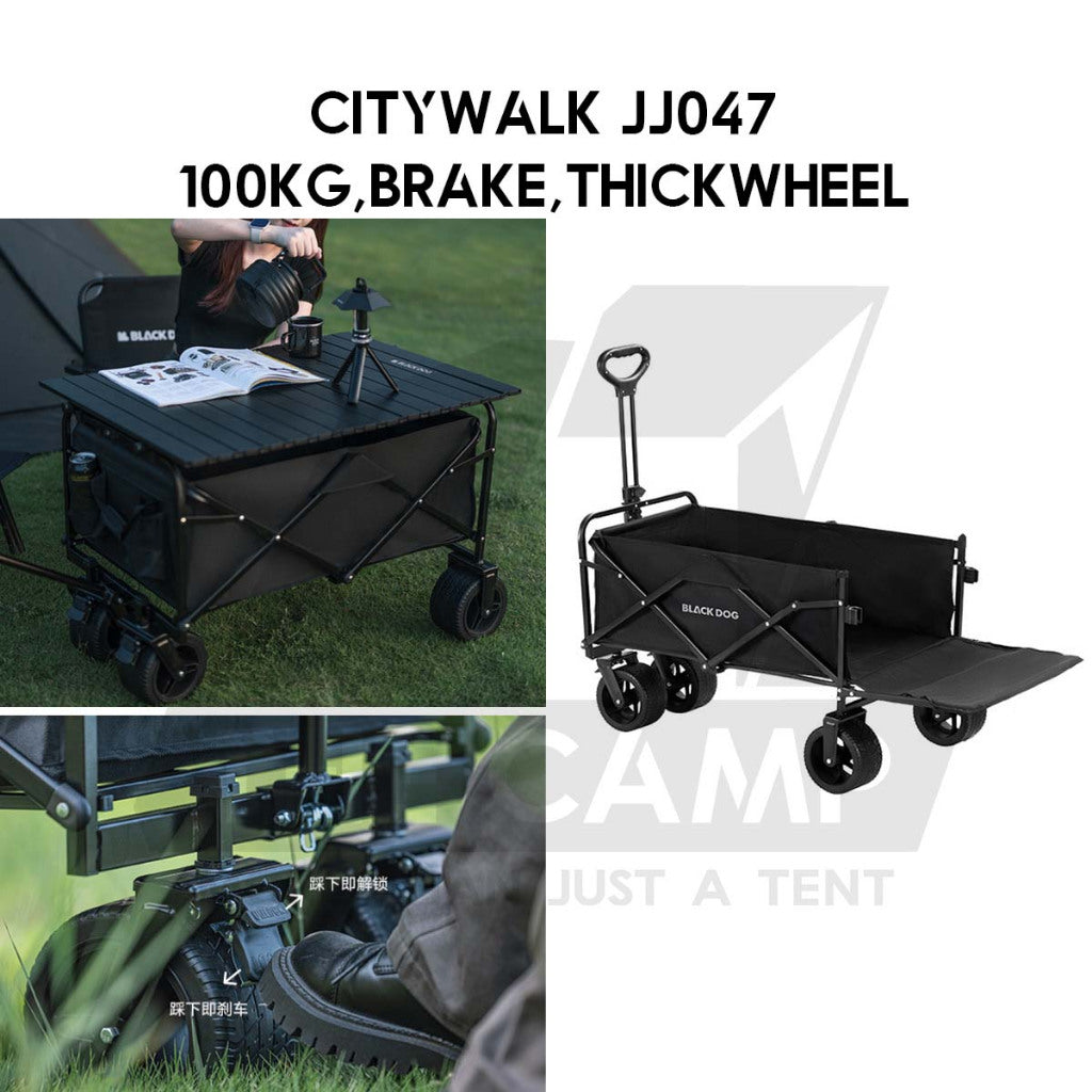 Blackdog Camping Wagon Cart Thickwheel Citywalk 150L 200L 320L 380L 450L Trolley Table Top BD-TC002 CBD2450JJ014
