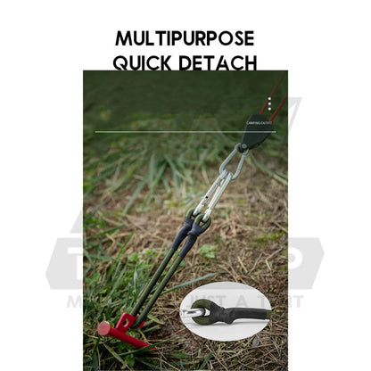 Elastic Spring Cord with Carabiner 8mm Thick Heavy Duty Outdoor Camping Trolley Wagon Bungee Hook Tali Ikat Barang