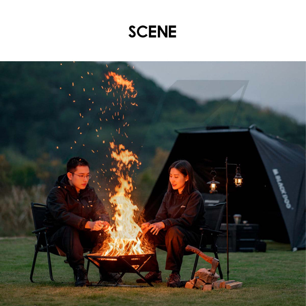 Blackdog Firepit Foldable Fire Pit Compact Storage Outdoor Camping Burning Picnic Firewood CBD2550CF020