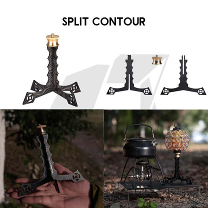 Wellhike SWS Light Stand Tripod Lamp Pole Outdoor Camping Lampu Lantern Hanger Rod Flange