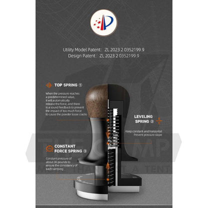 MHW-3BOMBER Flash Constant Pressure Coffee Tamper 2.0 30 Pound 58mm Spring Espresso T6101