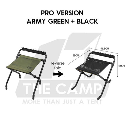 Shinetrip Dual Height / Color Adjustable Stool with Handle Leg Rest High Low Large Portable Chair Kerusi Lipat A558